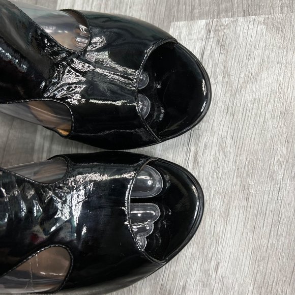 Sofft Patent Leather Back Slingback Cutout Sandals Pumps 9 1/2 - Picture 8 of 10
